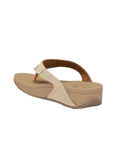Layla Rose Gold Flats