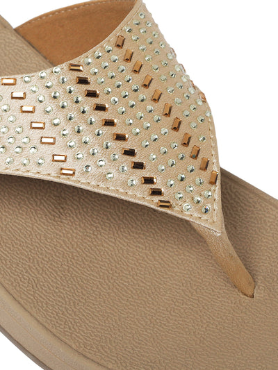 Layla Rose Gold Flats