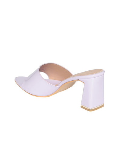 Blushy Lavender Block Heels