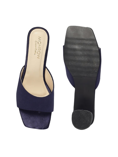 Odeta Navy Blue Heels