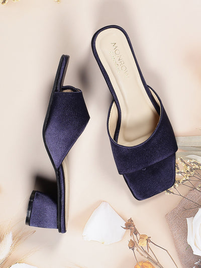 Odeta Navy Blue Heels