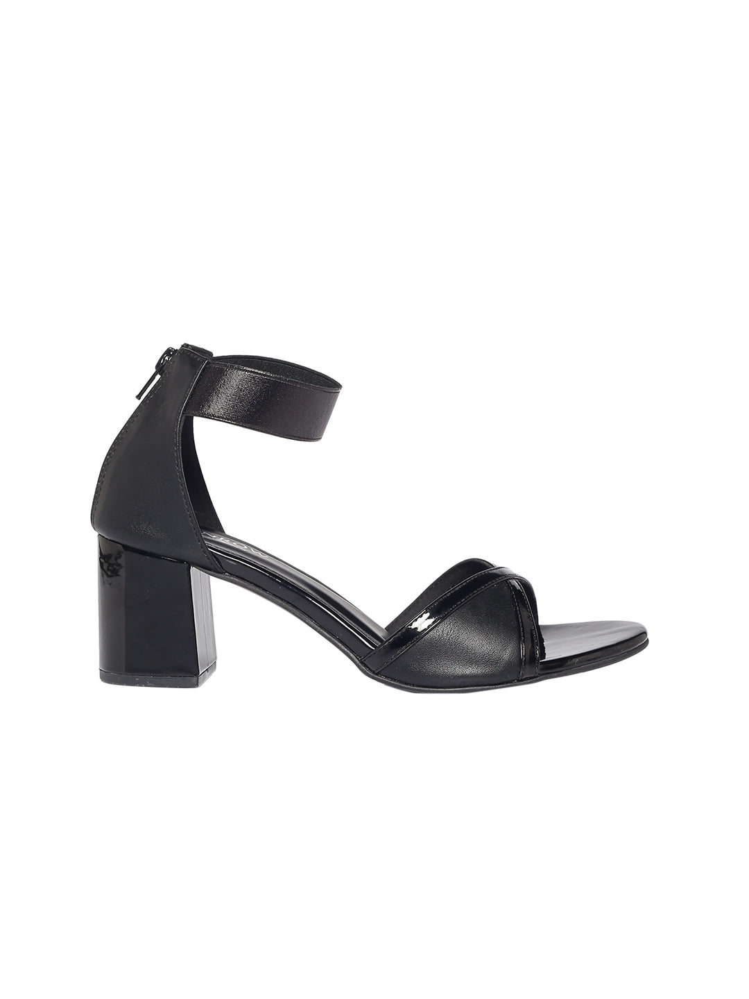 Athena Black Block Heels