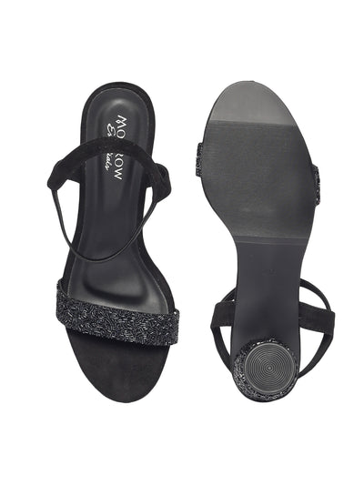 Harper Black Block Heels