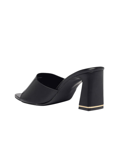 Jax Black Block Heels