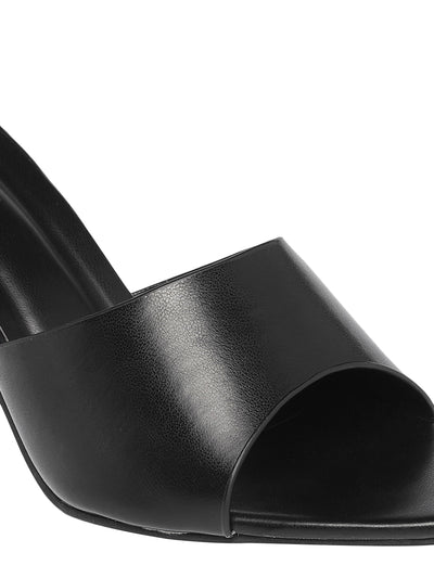 Jax Black Block Heels