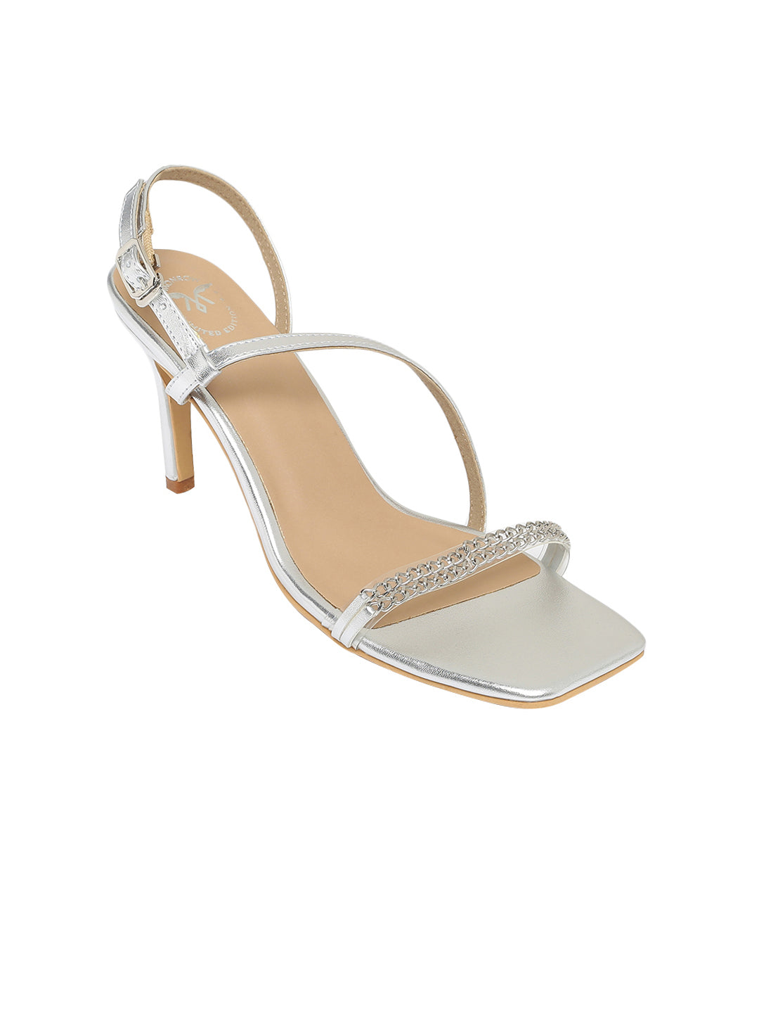 Piper Silver Kitten Heels