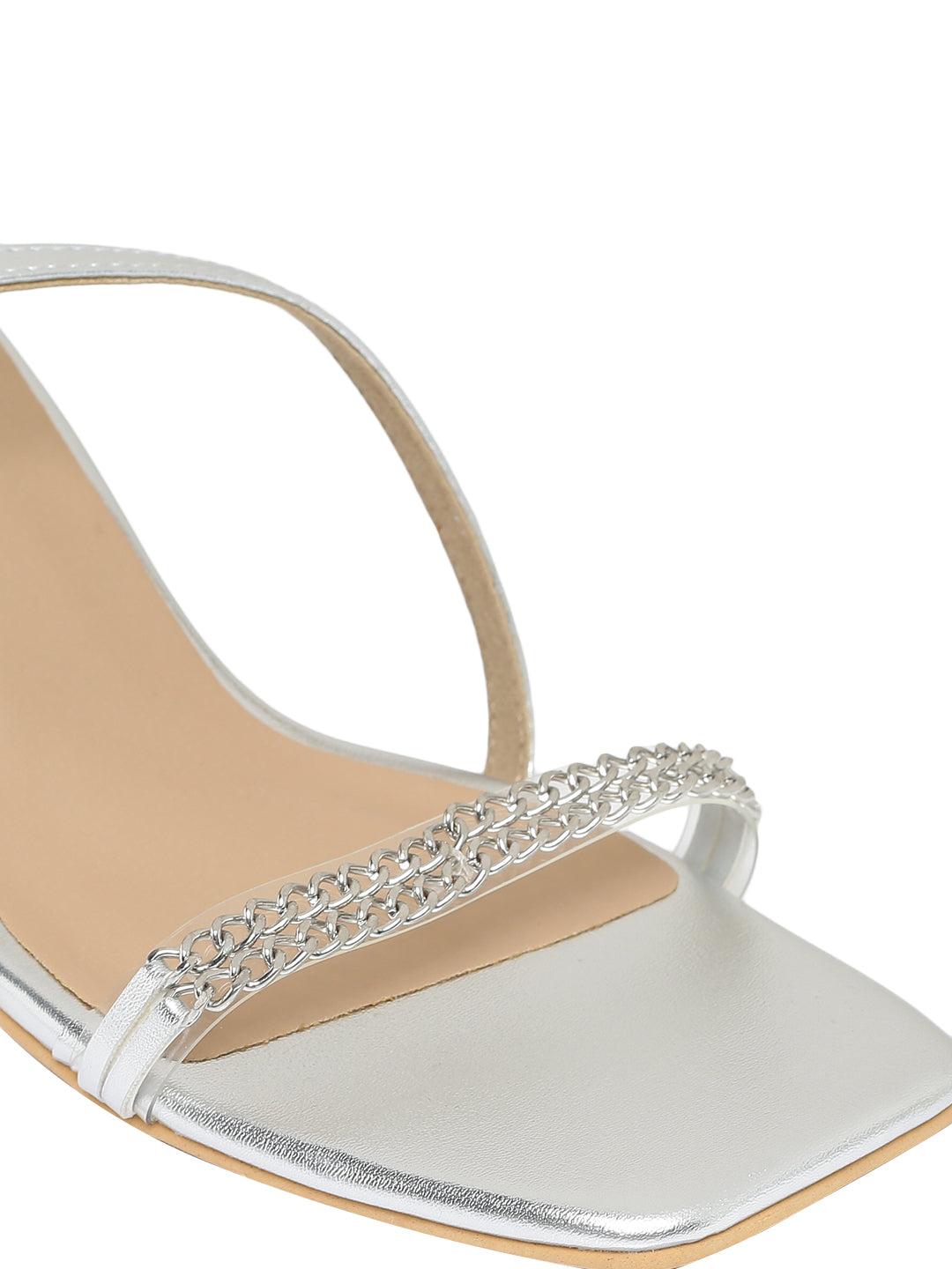 Piper Silver Kitten Heels