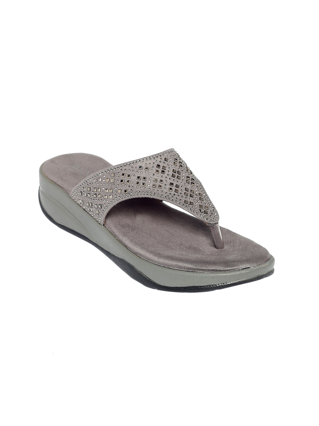 Regine Grey Heels – Monrow Shoes