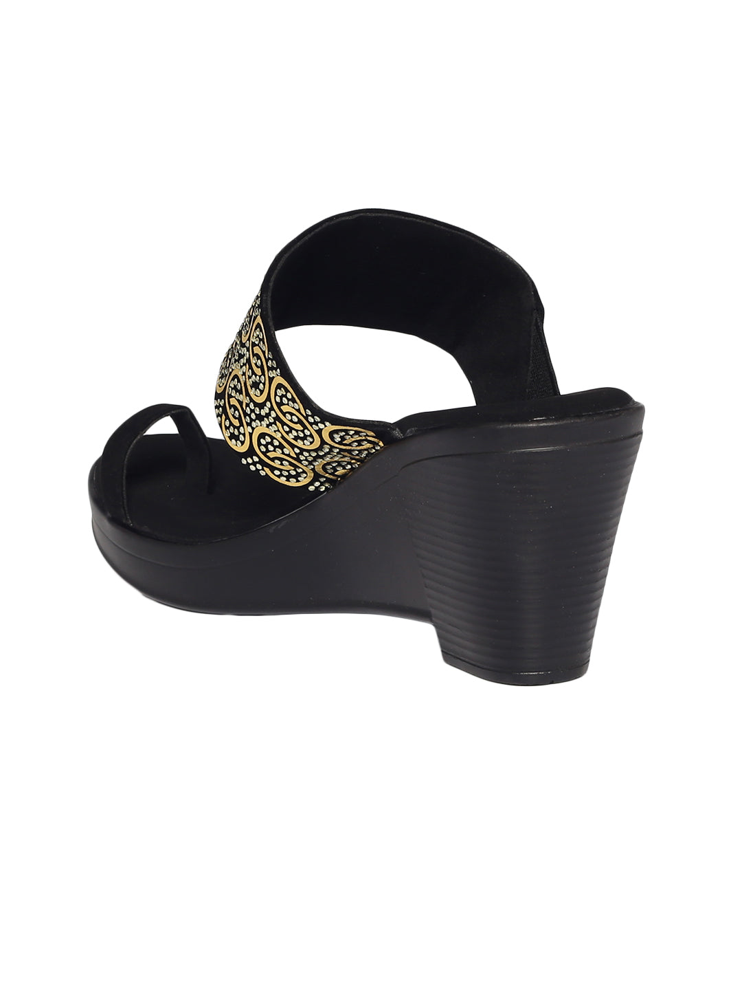 Gianna Gold Wedge