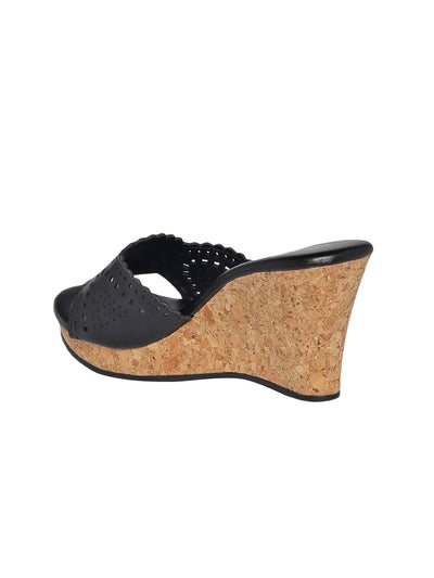 Lian Black Wedge Heels