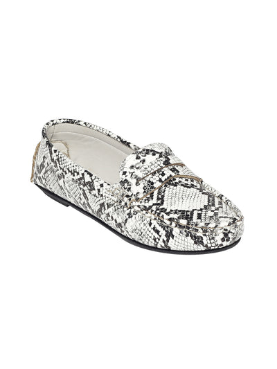 Irene White Loafers