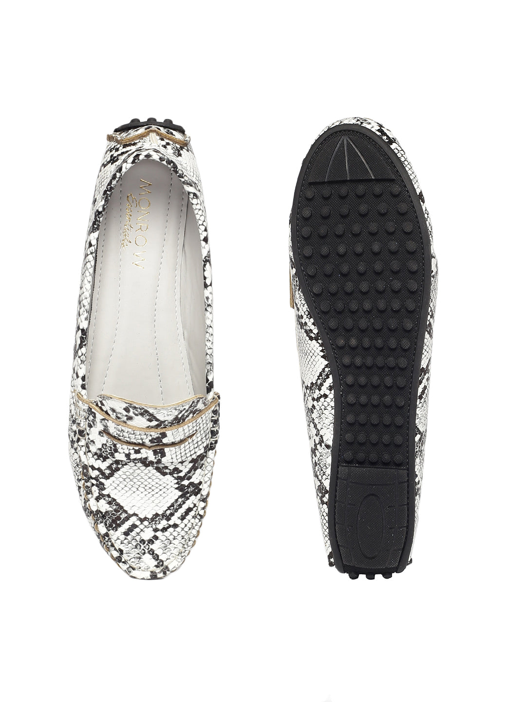 Irene White Loafers