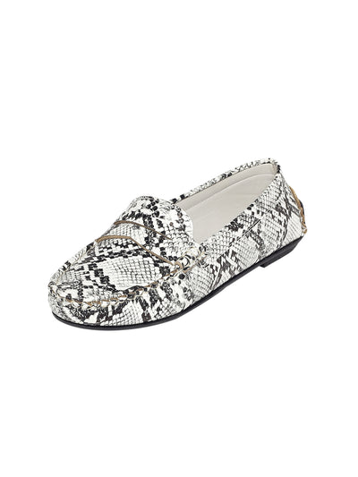 Irene White Loafers