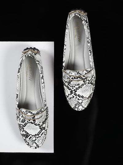 Irene White Loafers
