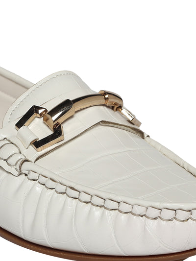 Lupe White Loafers