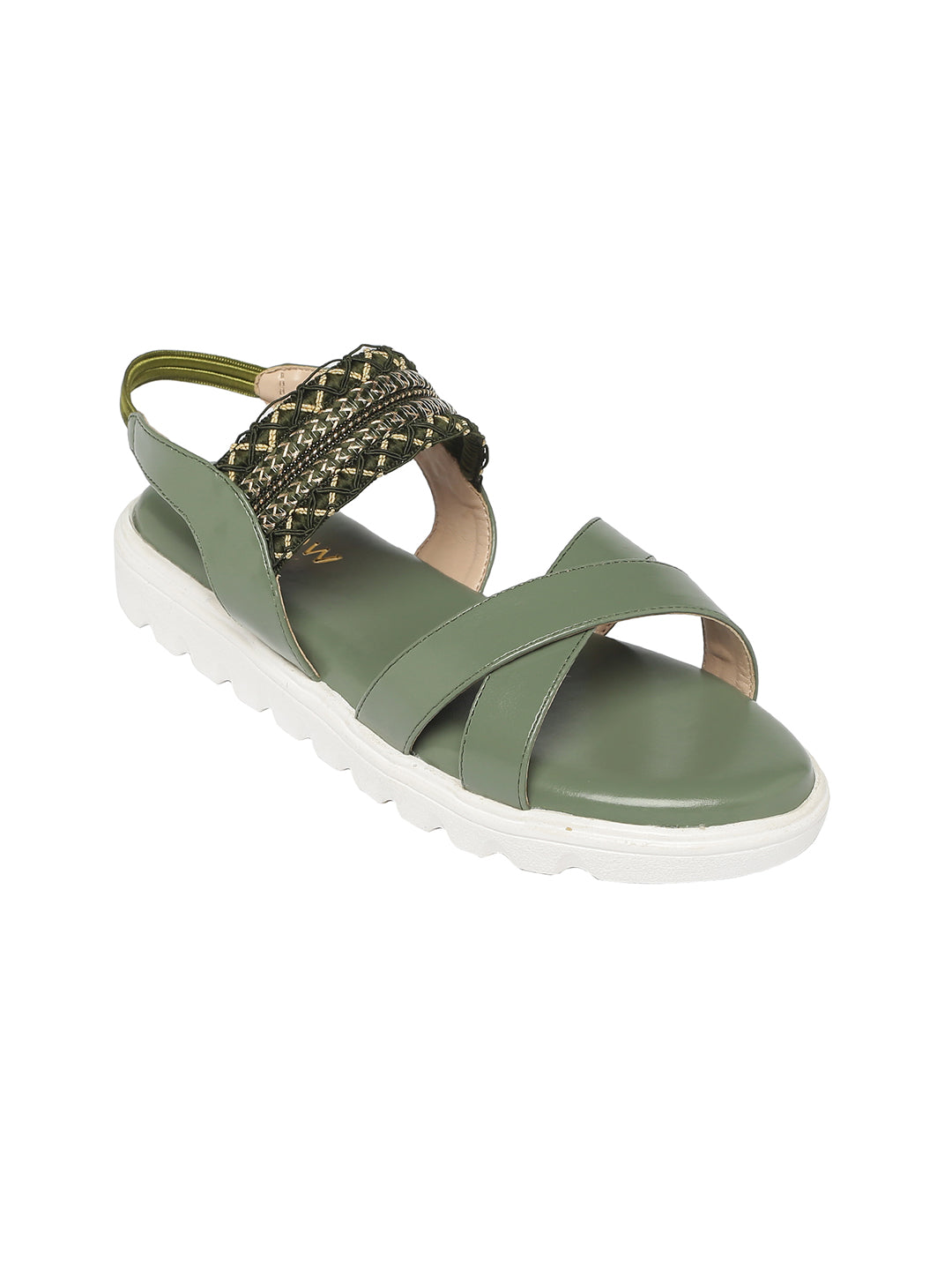 Ahaana Olive Flats