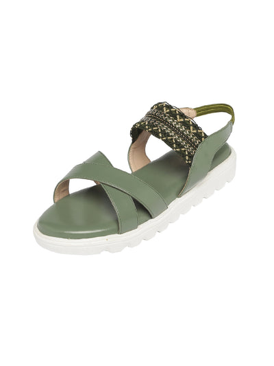 Ahaana Olive Flats