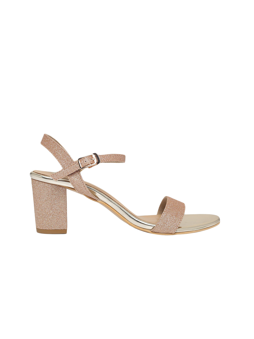 Faith Rose Gold Block Heels - Main Image