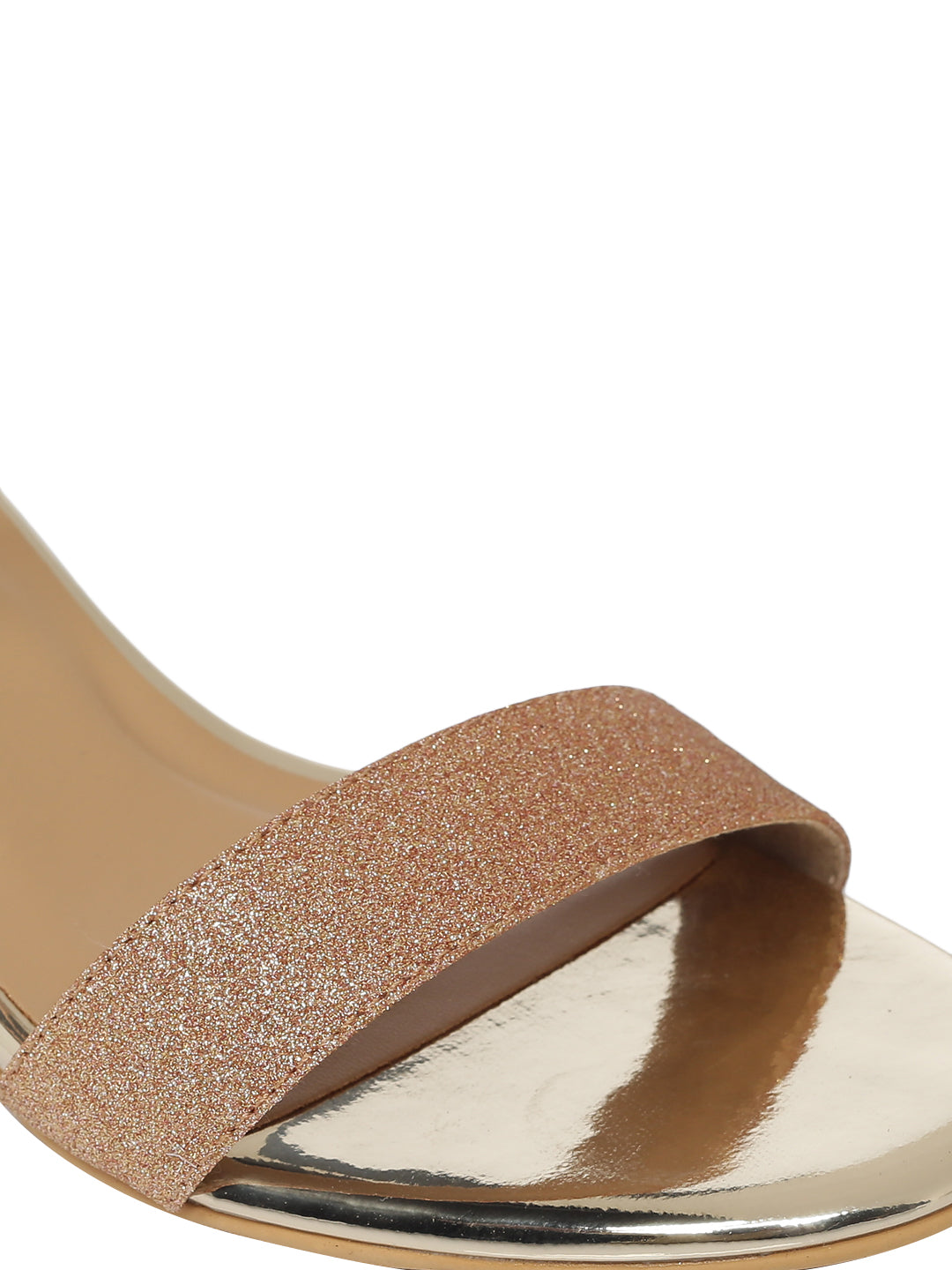 faith rose gold heels