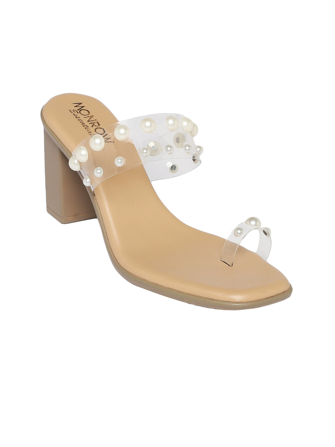 Margot Beige Block Heels