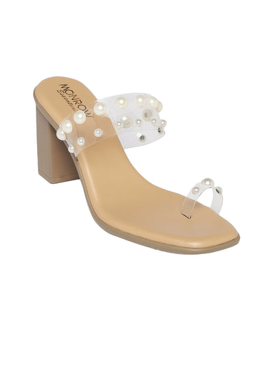 Margot Beige Block Heels