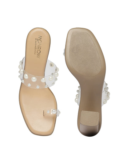 Margot Beige Block Heels