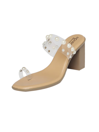 Margot Beige Block Heels