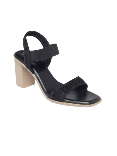 Prisha Black Block Heels
