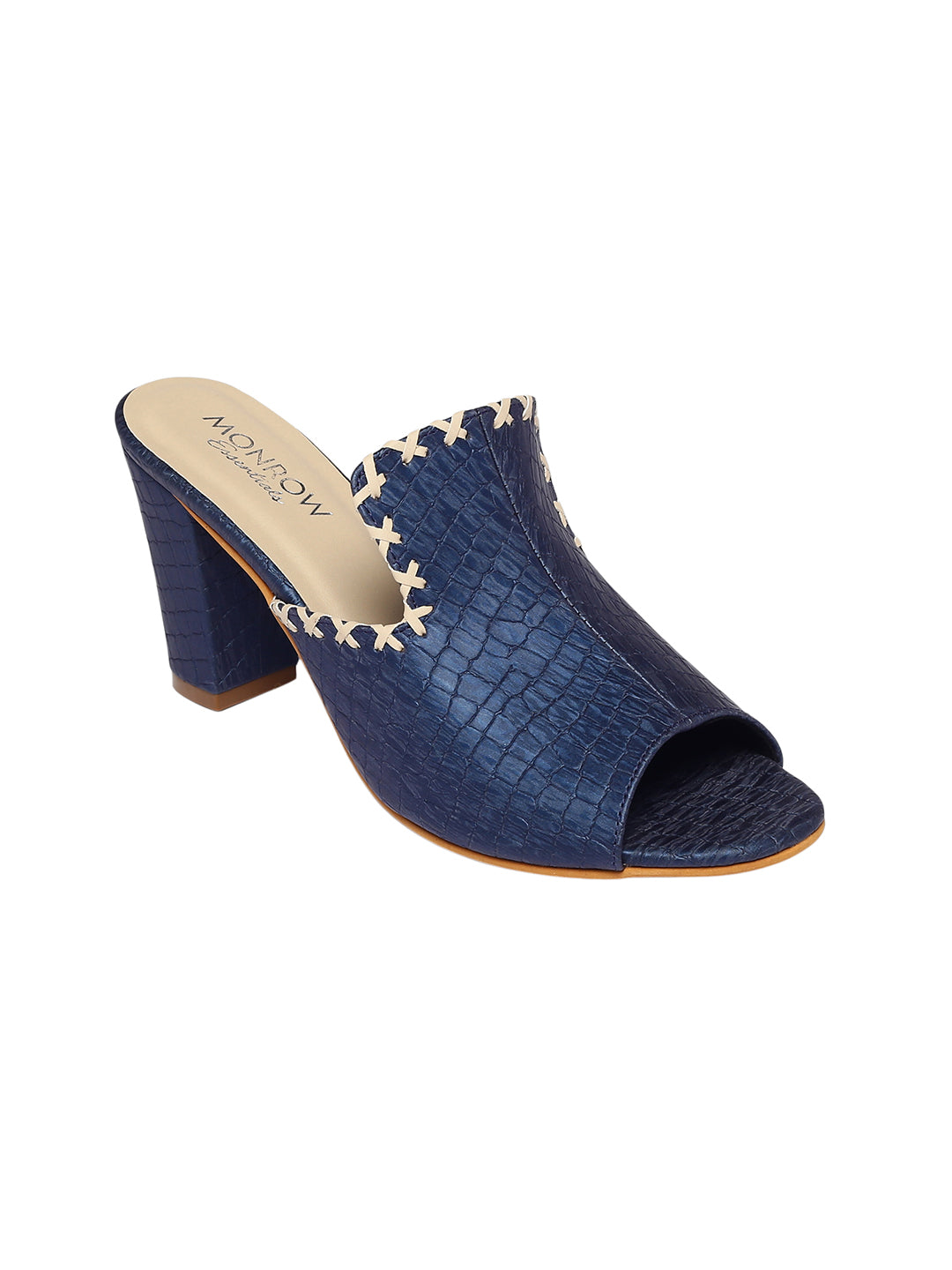 Amelia Blue Block Heels