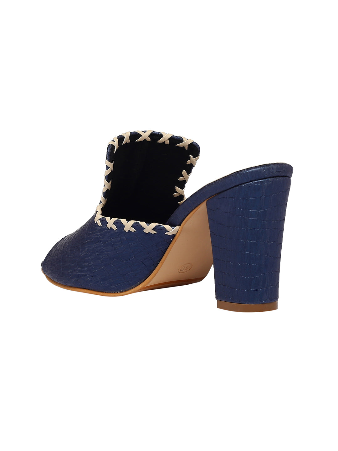 Amelia Blue Block Heels