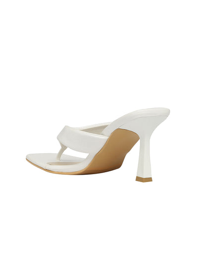 Hadley White Kitten Heels