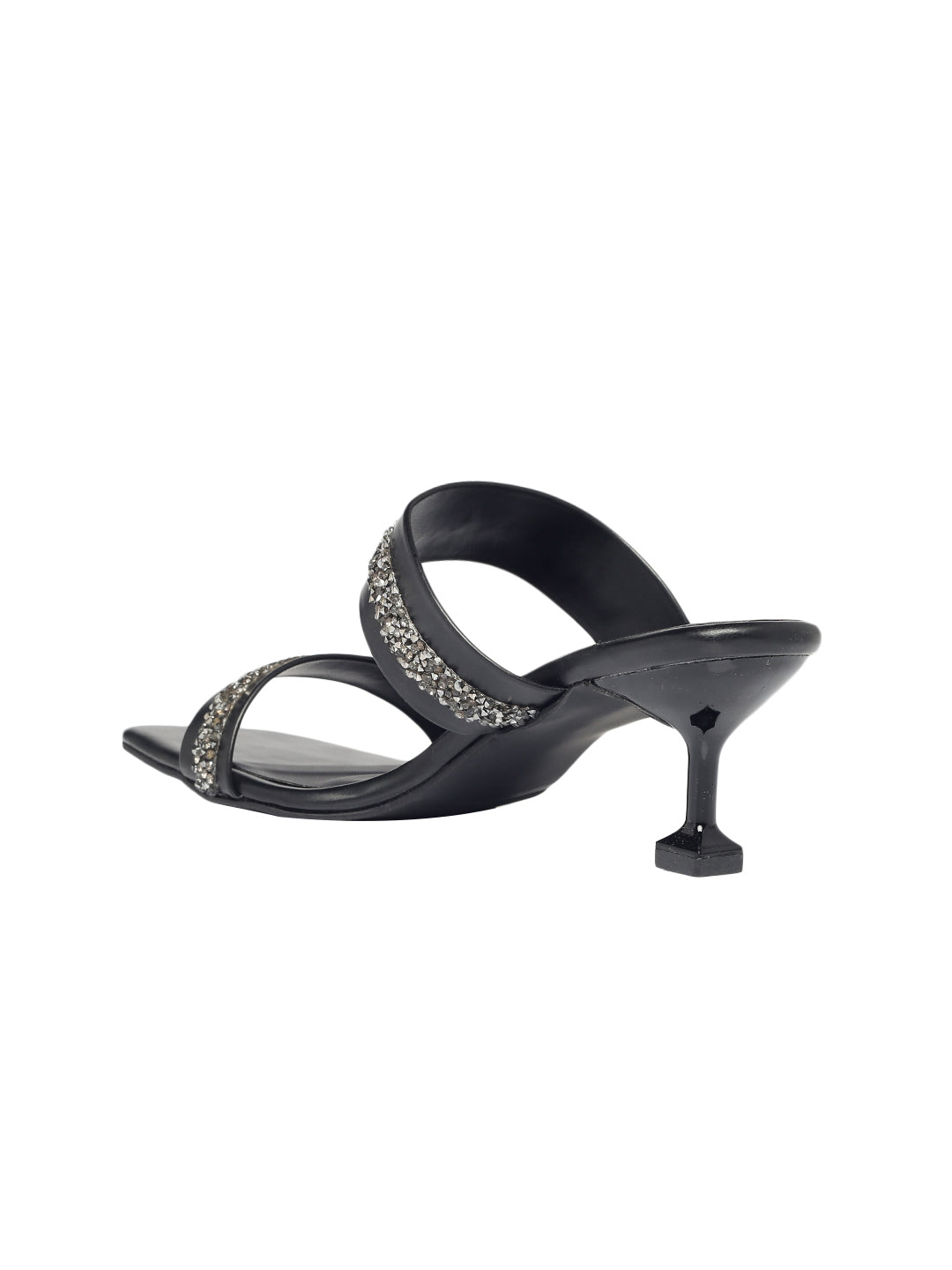 Eden Black Kitten Heels