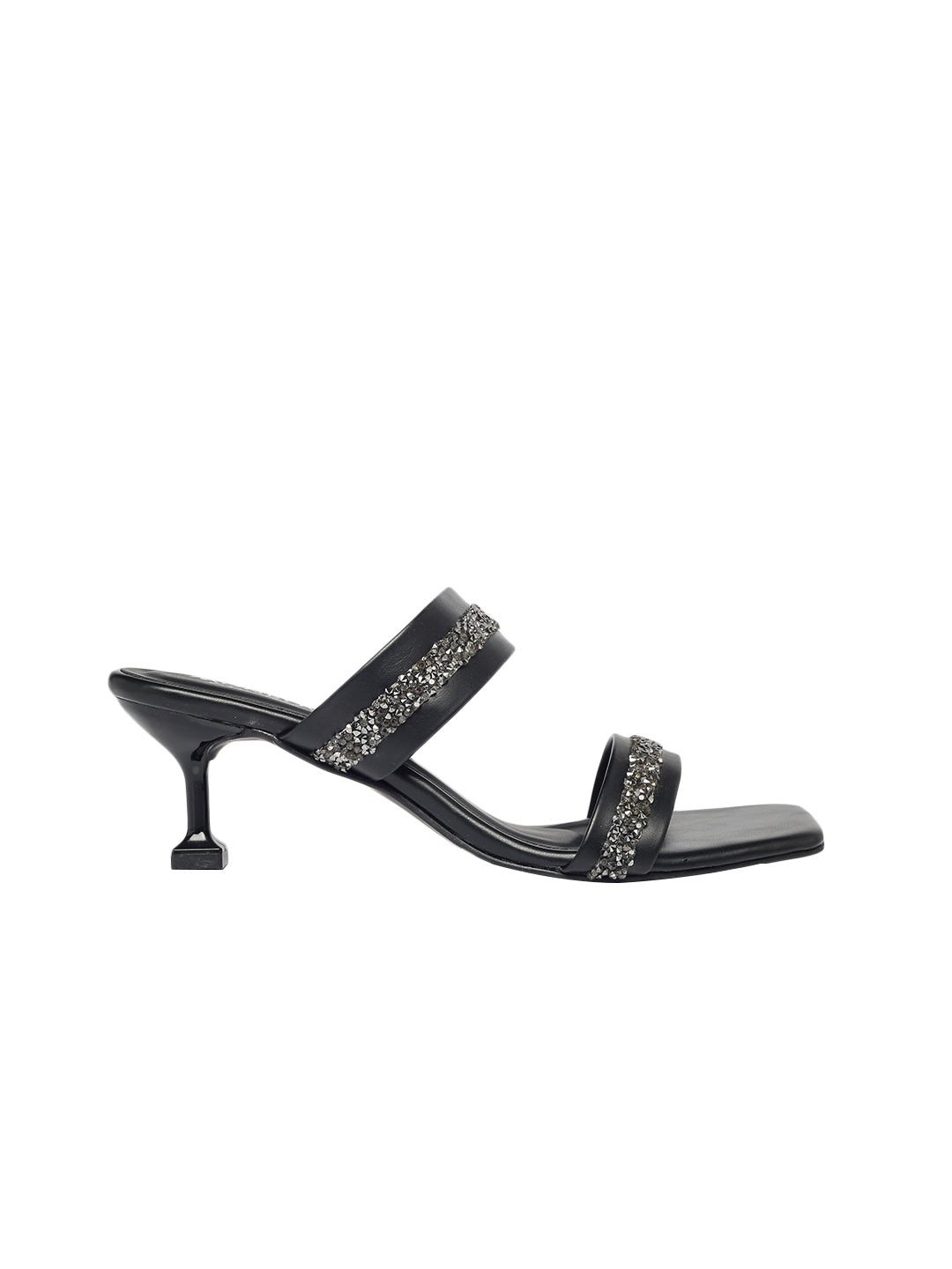 Eden Black Kitten Heels
