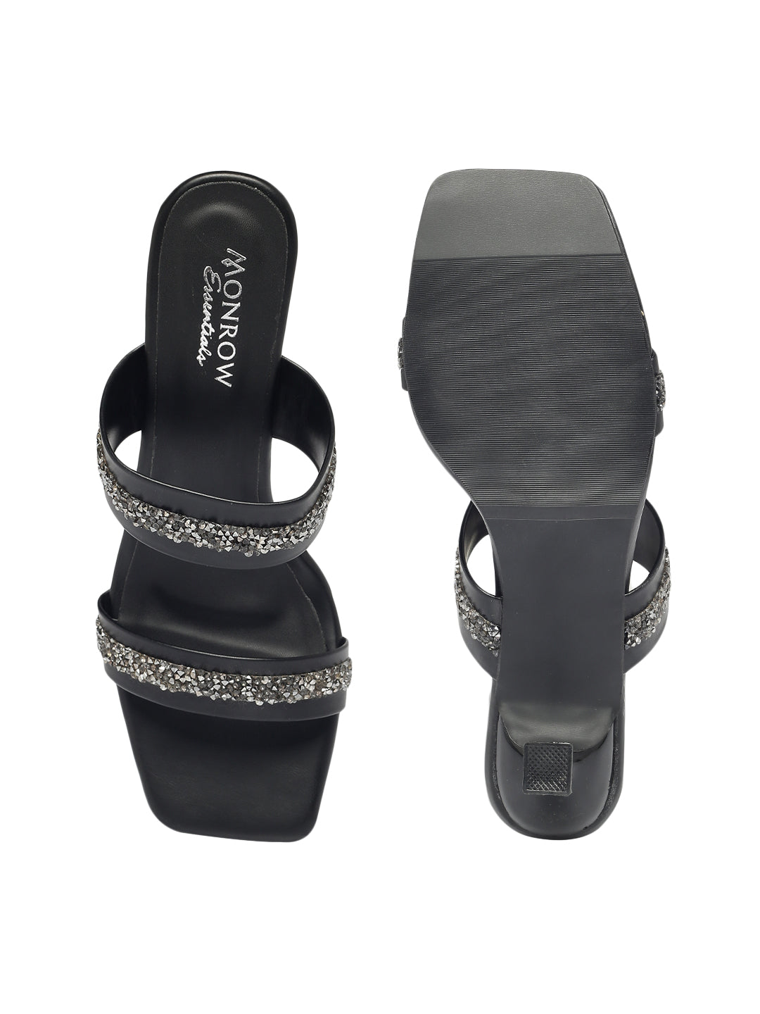 Eden Black Kitten Heels