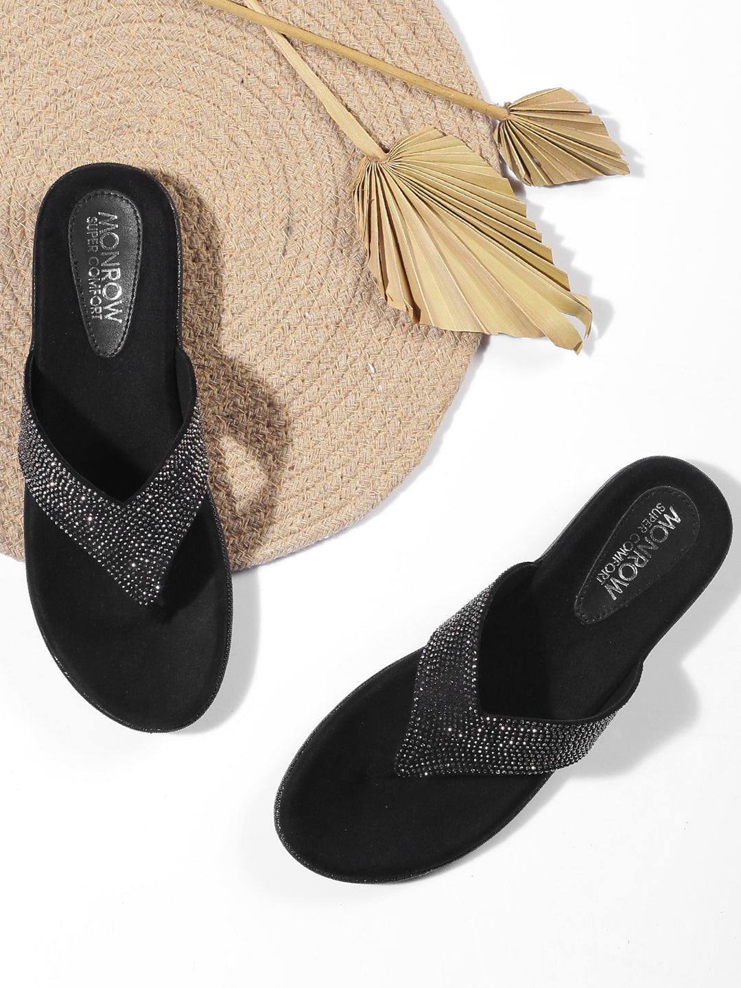 Kamila Black Wedge Heels