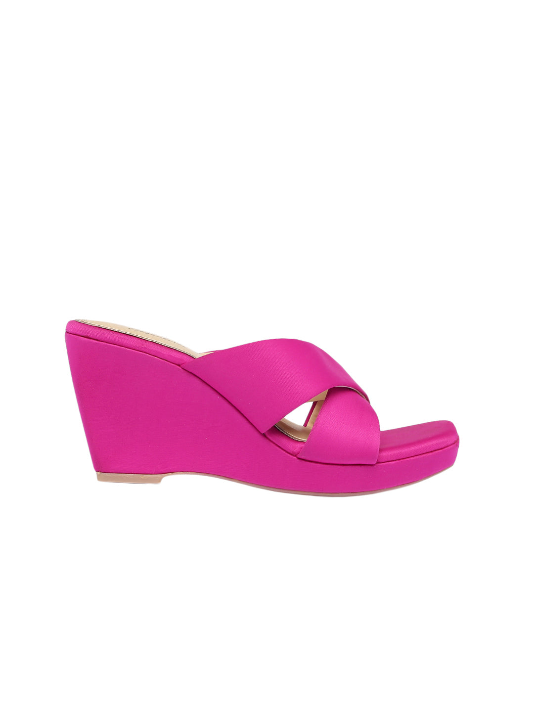 Liliana Pink Wedge Heels