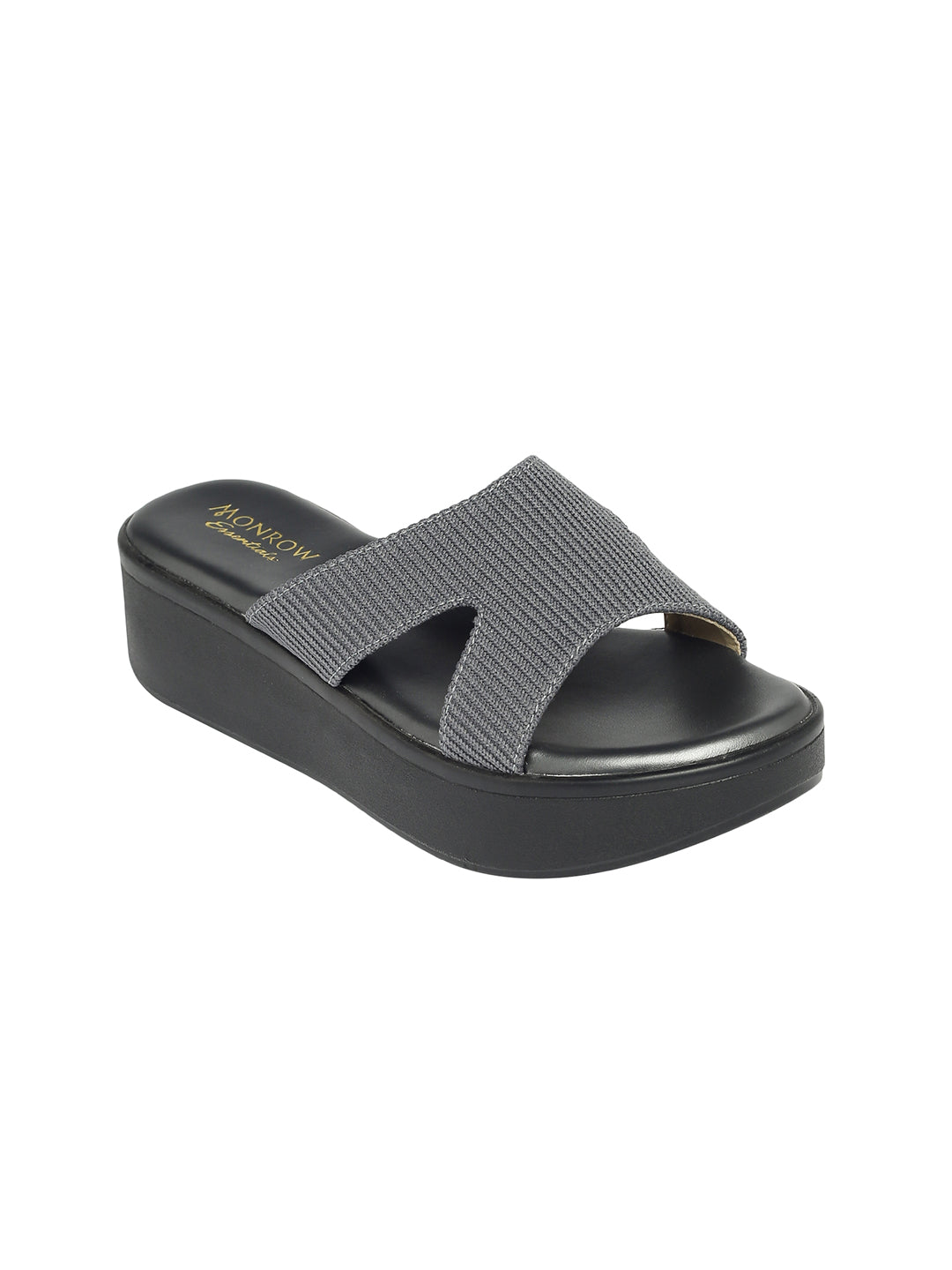 Inaya Grey Wedge Heels