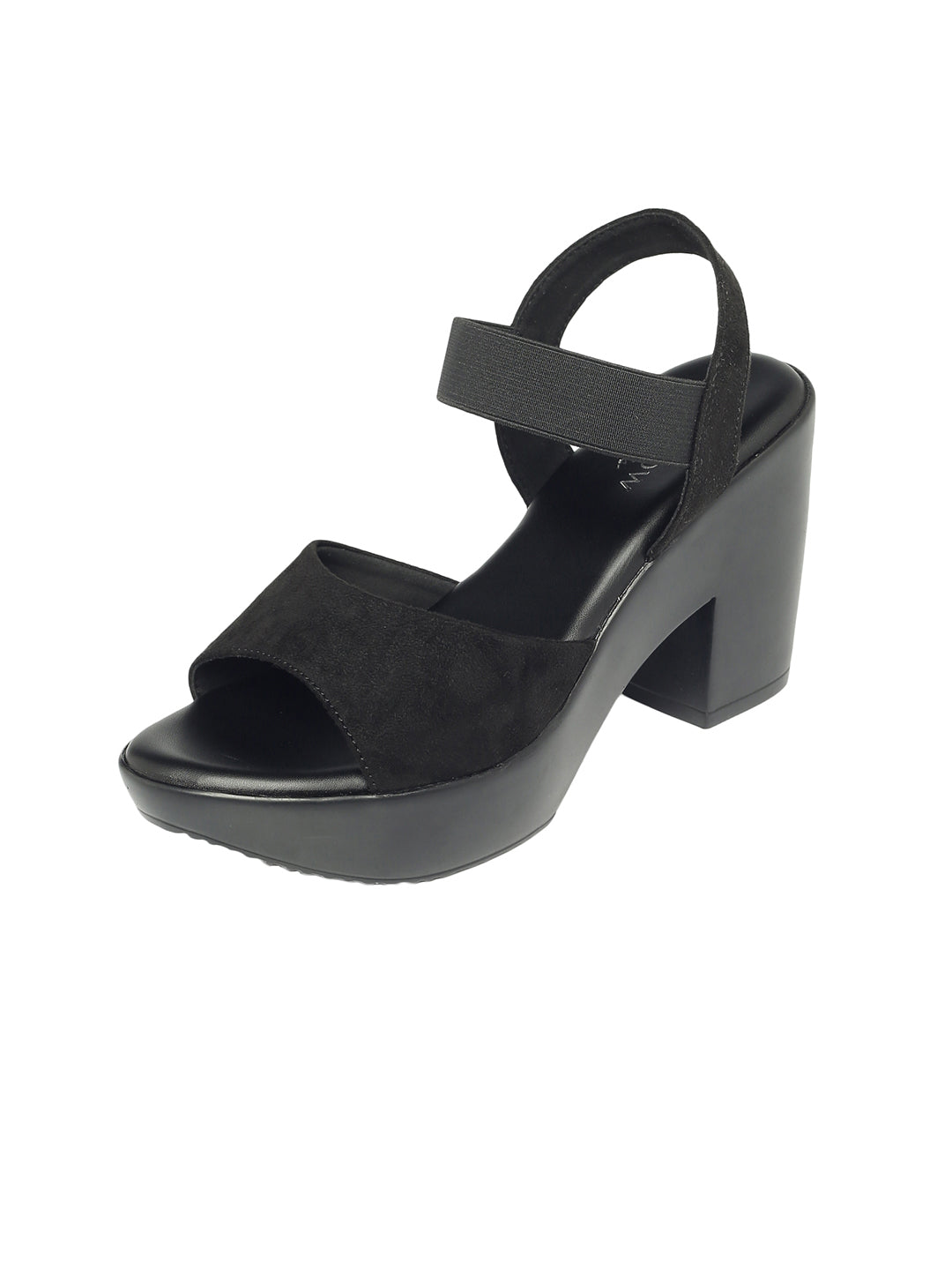 Dhriti Black Platform Heels