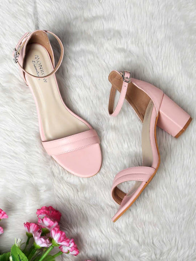 Blair Pink Block Heel