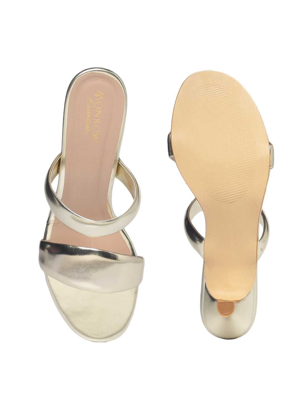 Brigitte Gold Kitten Heel