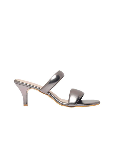 Brigitte Gun Metal Kitten Heel