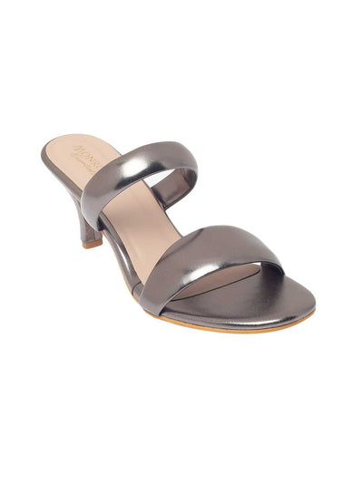 Brigitte Gun Metal Kitten Heel