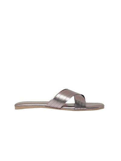 Elke Gun Metal Flats