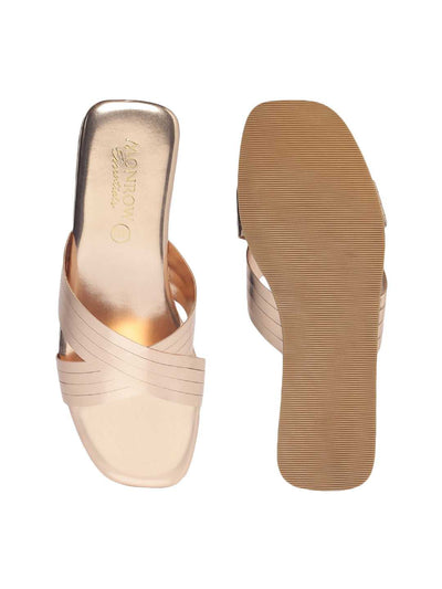Elke Rose Gold Flats