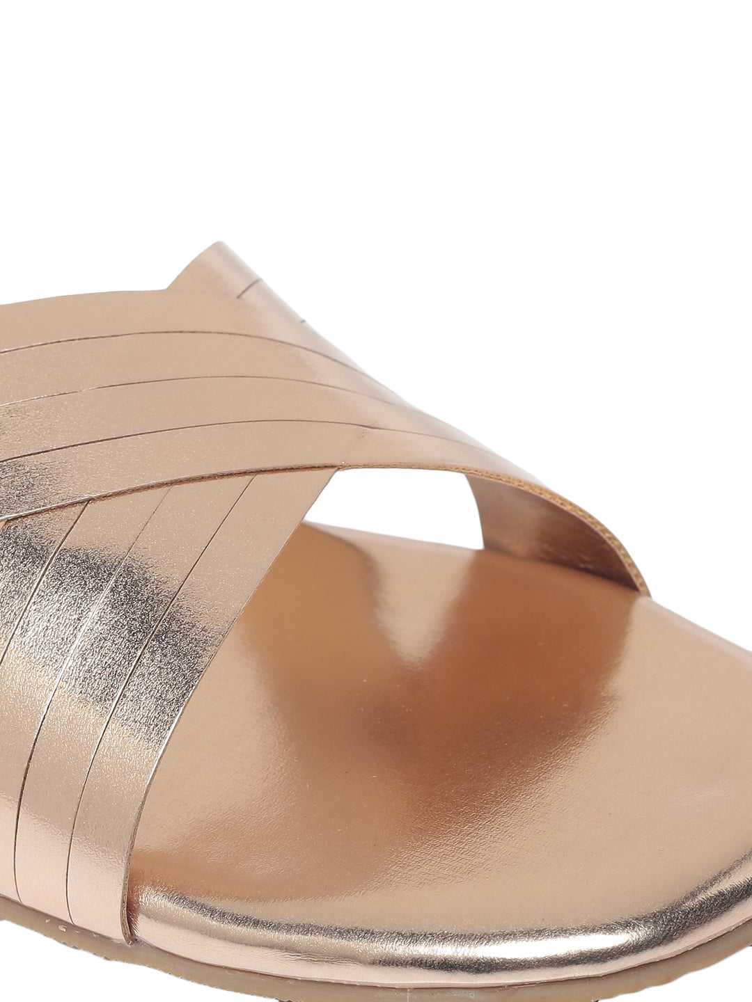 Elke Rose Gold Flats