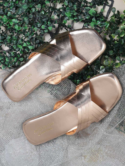 Elke Rose Gold Flats