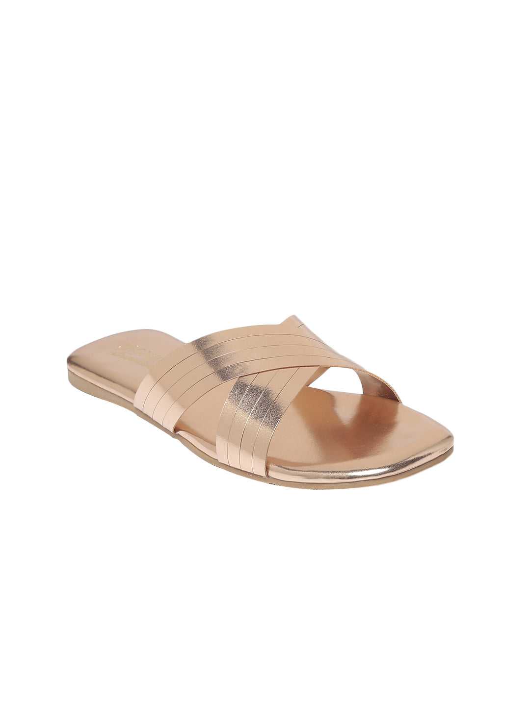 Elke Rose Gold Flats