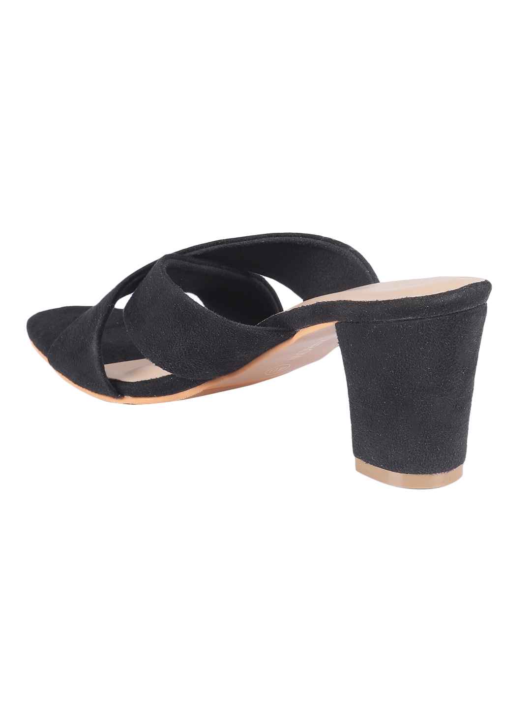 Hina Black Block Heels