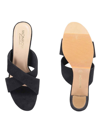 Hina Black Block Heels