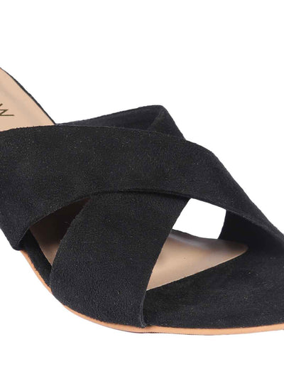 Hina Black Block Heels